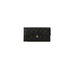 CHANEL Caviar Quilted Large Gusset Flap Wallet