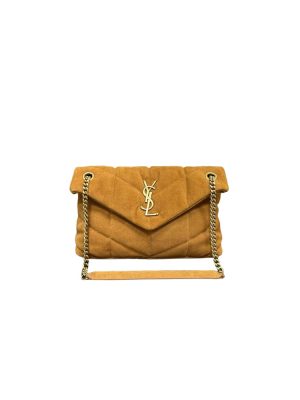 YSL PUFFER small in suede(HIGH-END GRADE)