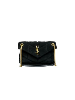 YSL PUFFER small in suede(HIGH-END GRADE)