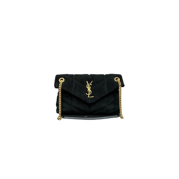 YSL PUFFER small in suede(HIGH-END GRADE)