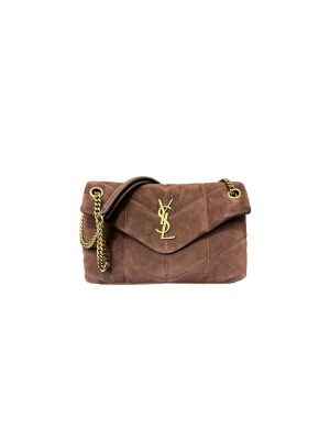 YSL PUFFER small in suede(HIGH-END GRADE)