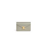 CELINE MARGO Shiny Calfskin Leather Chain Wallet