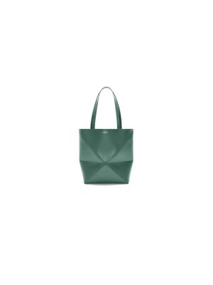 LOEWE Medium Puzzle Fold tote in shiny calfskin(HIGH-END GRADE)