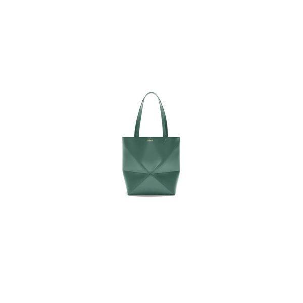 LOEWE Medium Puzzle Fold tote in shiny calfskin(HIGH-END GRADE)