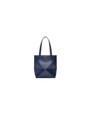 LOEWE Medium Puzzle Fold tote in shiny calfskin(HIGH-END GRADE)