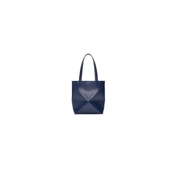LOEWE Medium Puzzle Fold tote in shiny calfskin(HIGH-END GRADE)