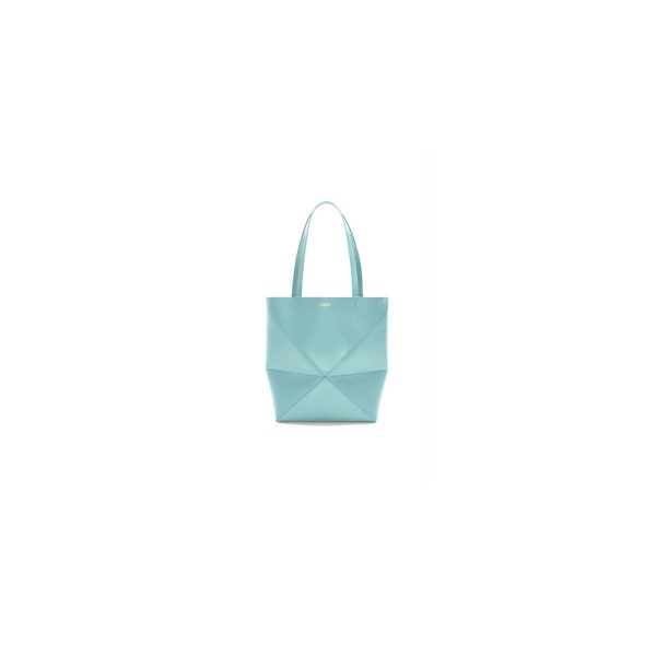 LOEWE Medium Puzzle Fold tote in shiny calfskin(HIGH-END GRADE)