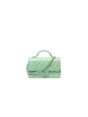 CHANEL Mini Flap Bag with Top Handle(high-end grade)