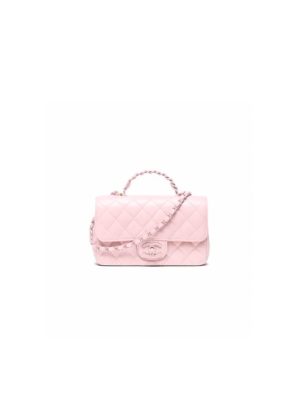 CHANEL Mini Flap Bag with Top Handle(high-end grade)