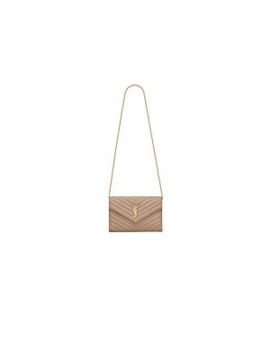 YSL cassandre chain wallet in lambskin