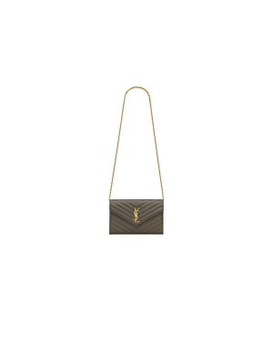 YSL cassandre chain wallet in lambskin