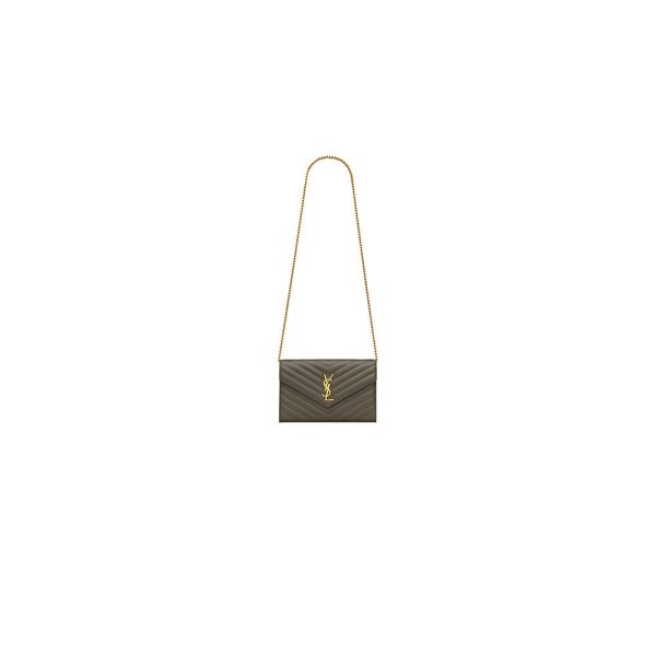 YSL cassandre chain wallet in lambskin