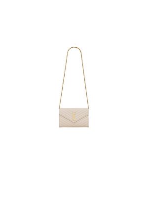 YSL cassandre chain wallet in lambskin