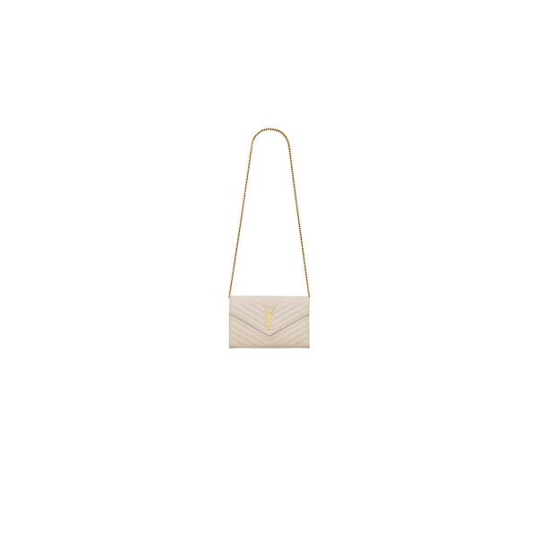 YSL cassandre chain wallet in lambskin