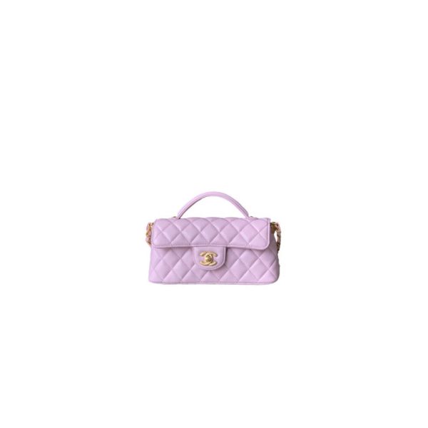 CHANEL Mini Flap Bag with Top Handle(high-end grade)
