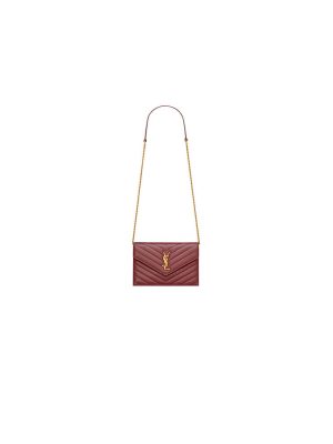 YSL cassandre chain wallet in lambskin
