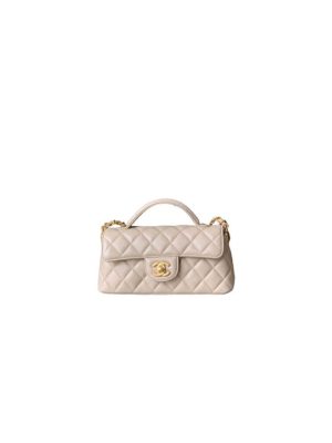 CHANEL Mini Flap Bag with Top Handle(high-end grade)