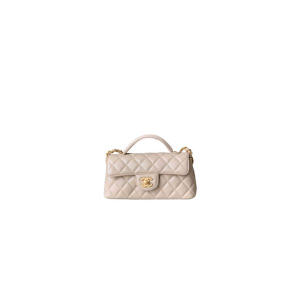 CHANEL Mini Flap Bag with Top Handle(high-end grade)