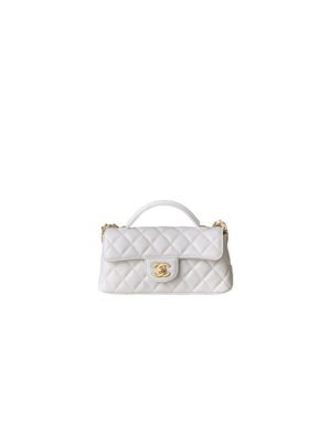 CHANEL Mini Flap Bag with Top Handle(high-end grade)