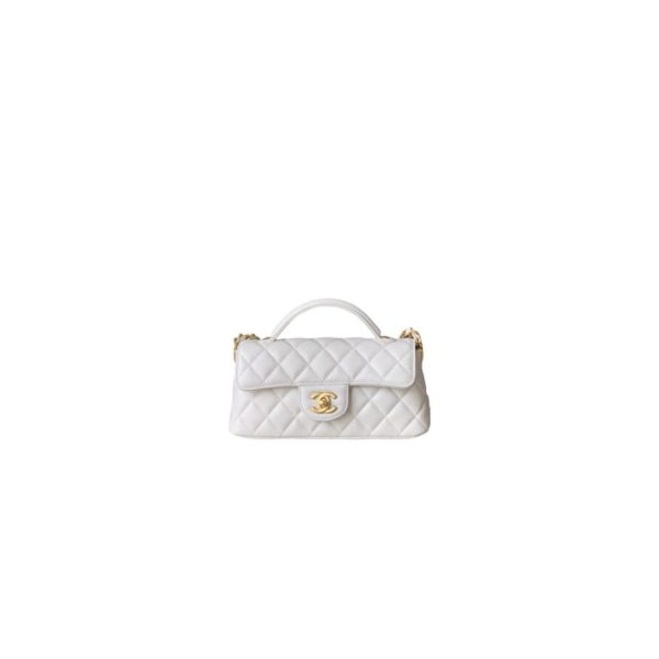CHANEL Mini Flap Bag with Top Handle(high-end grade)