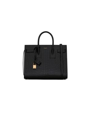 SMALL SAC DE JOUR IN MATTE EMBOSSED CROCODILE LEATHER