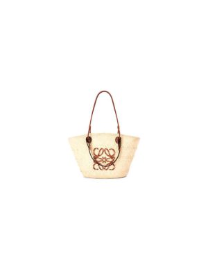 LOEWE Medium Anagram Basket in Palm and Calfskin(HIGH-END GRADE)