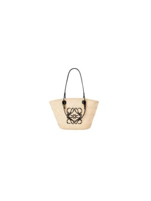 LOEWE Medium Anagram Basket in Palm and Calfskin(HIGH-END GRADE)