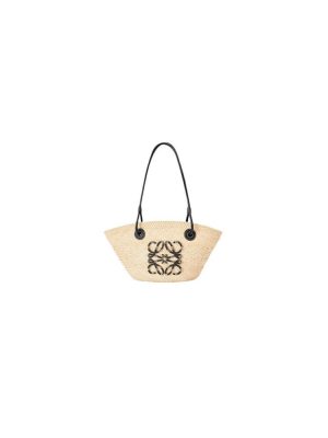 LOEWE Anagram Basket Small Palm and Calfskin Bag(HIGH-END GRADE)