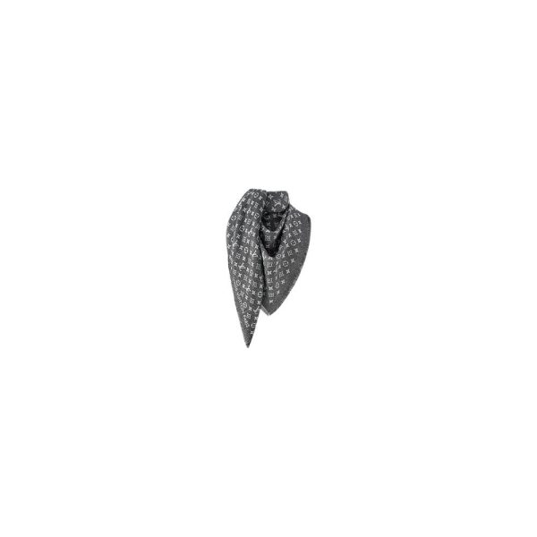 LV Monogram Jacquard Denim Shawl
