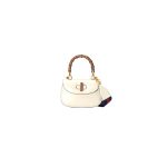GUCCI BAMBOO 1947 JUMBO GG SMALL TOP HANDLE BAG
