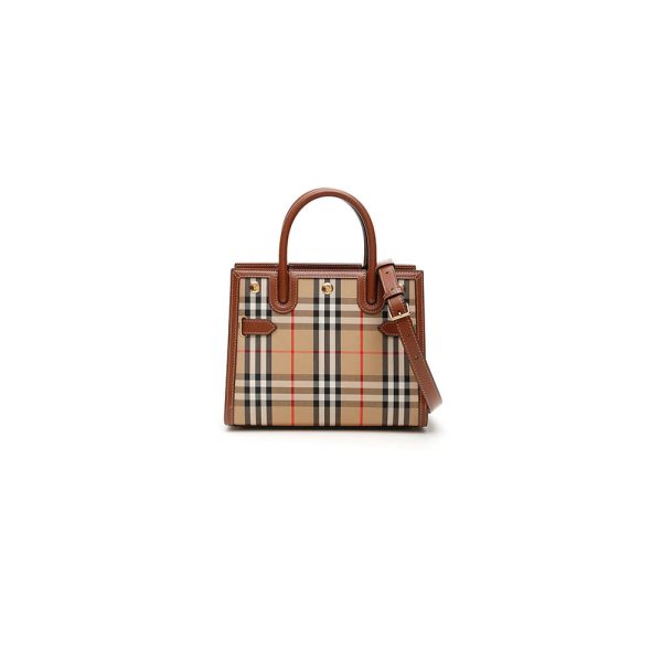 Pocket Medium leather-trimmed canvas tote