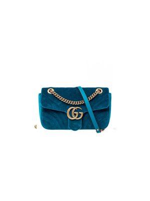 GG Velvet Small Marmont shoulder bag
