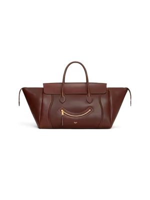 CELINE MEDIUM SMILING NEW LUGGAGE IN SUPPLE SHINY LAMBSKIN(HIGH-END GRADE)