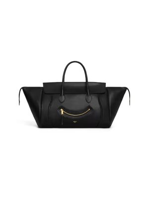 CELINE MEDIUM SMILING NEW LUGGAGE IN SUPPLE SHINY LAMBSKIN(HIGH-END GRADE)