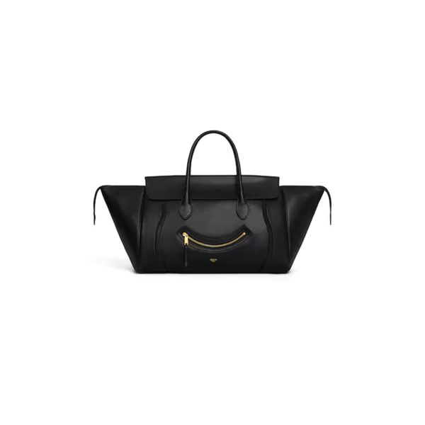 CELINE MEDIUM SMILING NEW LUGGAGE IN SUPPLE SHINY LAMBSKIN(HIGH-END GRADE)