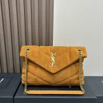 YSL PUFFER small in suede(HIGH-END GRADE)