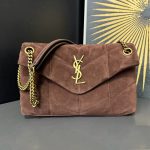 YSL PUFFER small in suede(HIGH-END GRADE)