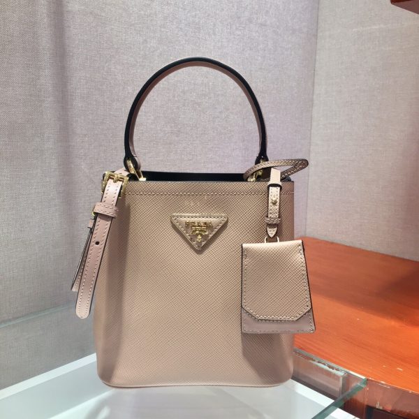 Prada Panier Saffiano Leather Mini Bag(high-end grade)