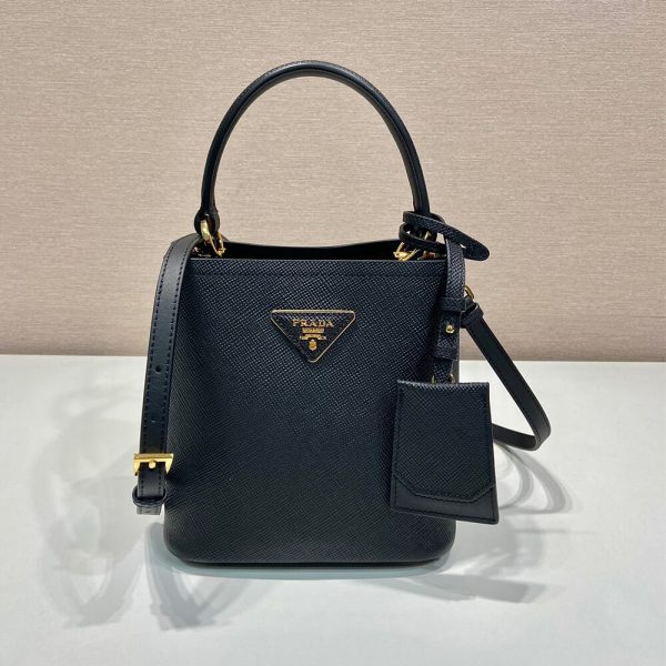Prada Panier Saffiano Leather Mini Bag(high-end grade)