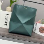 LOEWE Medium Puzzle Fold tote in shiny calfskin(HIGH-END GRADE)