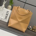 LOEWE Medium Puzzle Fold tote in shiny calfskin(HIGH-END GRADE)