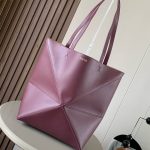 LOEWE Medium Puzzle Fold tote in shiny calfskin(HIGH-END GRADE)