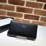 Gucci Animalier leather zip around wallet