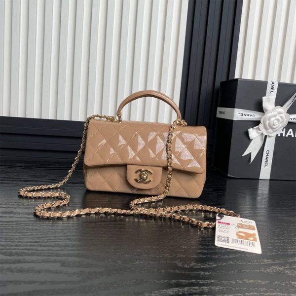 CHANEL Mini Classic Handbag With Top Handle