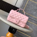 CHANEL Mini Flap Bag with Top Handle(high-end grade)
