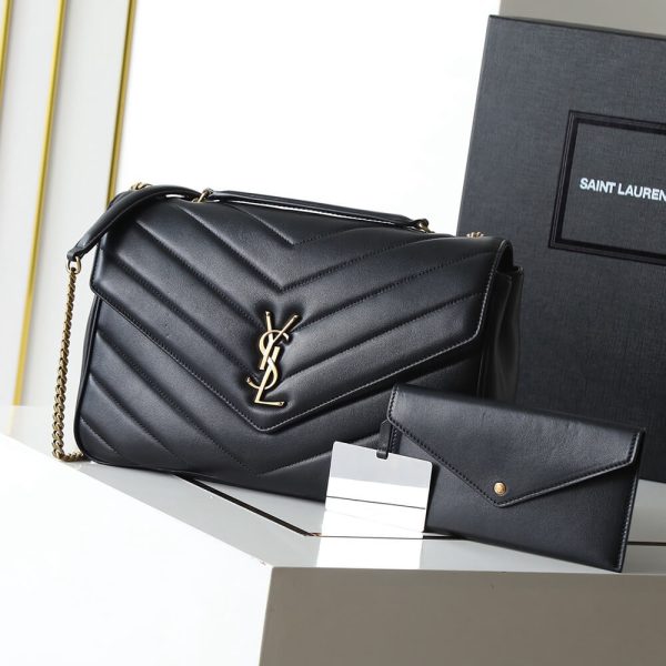 YSL LOULOU large in MATELASSE lambskin(HIGH-END GRADE)