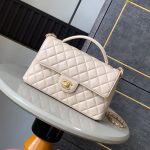 CHANEL large Flap Bag With Top Handle(high-end grade)