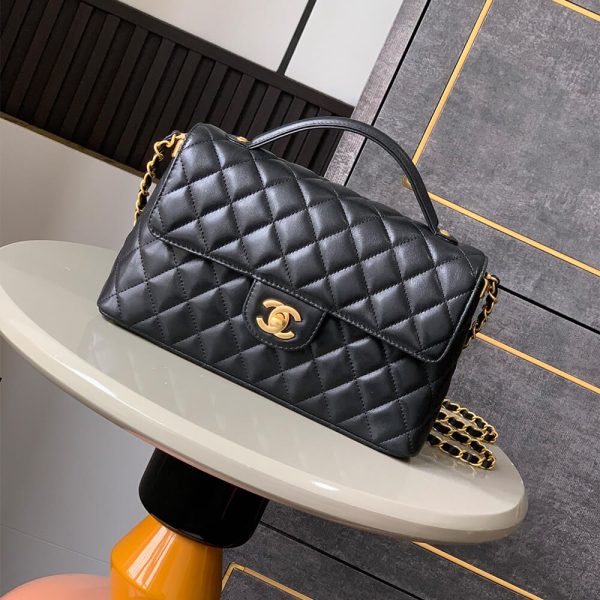 CHANEL large Flap Bag With Top Handle(high-end grade)