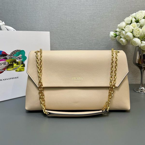 Prada Medium leather shoulder bag (HIGH-END GRADE)