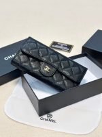 CHANEL Caviar Quilted Large Gusset Flap Wallet